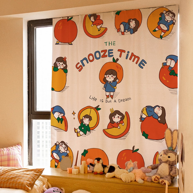 카이라 찍찍이로 붙이는 커튼 L101