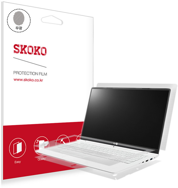 스코코 LG그램 15 2019 15Z990 / 15ZD990 무광 전신 외부보호필름, 1개