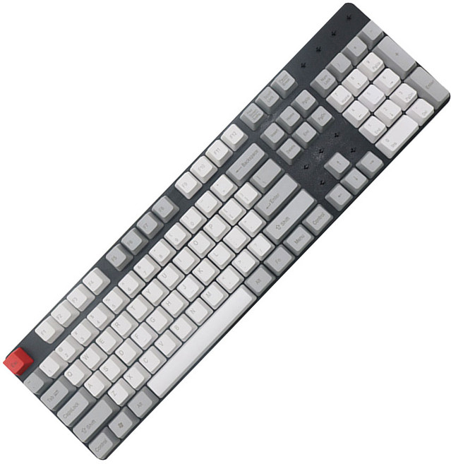 PBT 108키 기계식 키보드 키캡 무각, 그레이