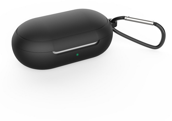 구디푸디 갤럭시 버즈 플러스 실리콘 케이스, 블랙, 1개