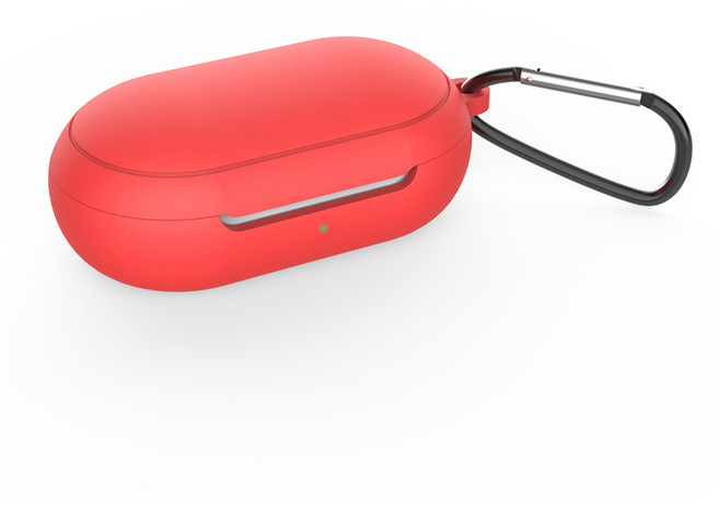 구디푸디 갤럭시 버즈 플러스 실리콘 케이스, 레드, 1개