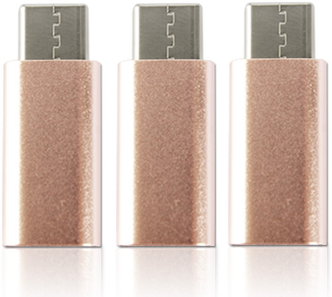 칼론 8핀 to C타입 변환젠더 KR-8CP, 2.9cm, 골드, 3개