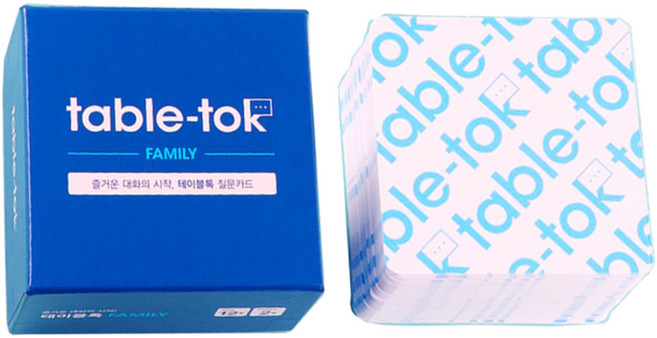 테이블톡 즐거운 대화의 시작 질문카드 보드게임, 패밀리, 1개