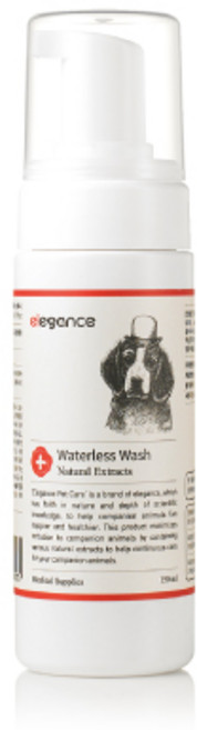 Elegance 펫 워터리스 워시 반려동물 샴푸, 150ml, 1개