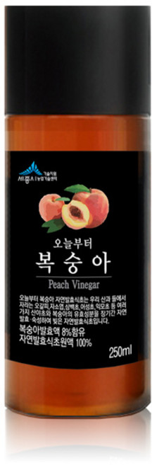 오늘부터 복숭아 자연발효 식초, 250ml, 1개