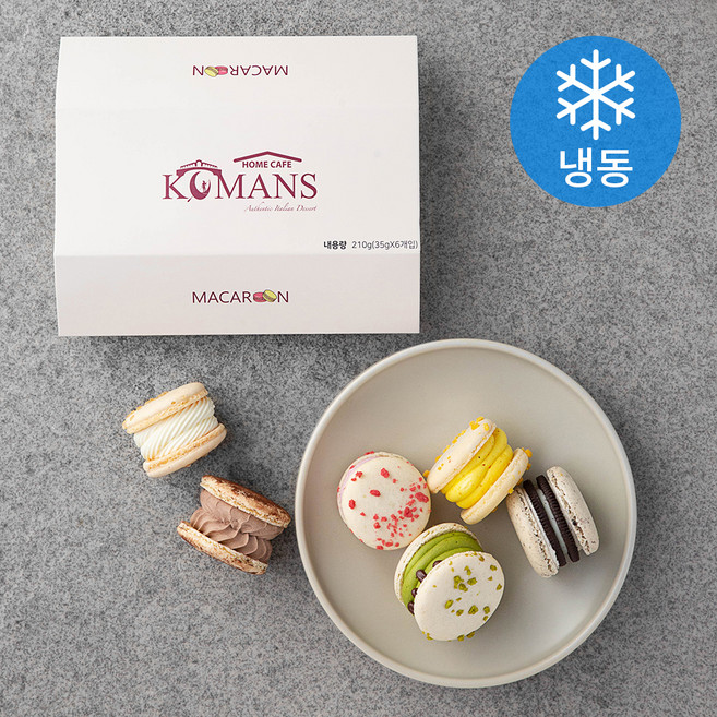 코만스 뚱카롱 퓨어팩 (냉동), 35g, 6개입, 1개