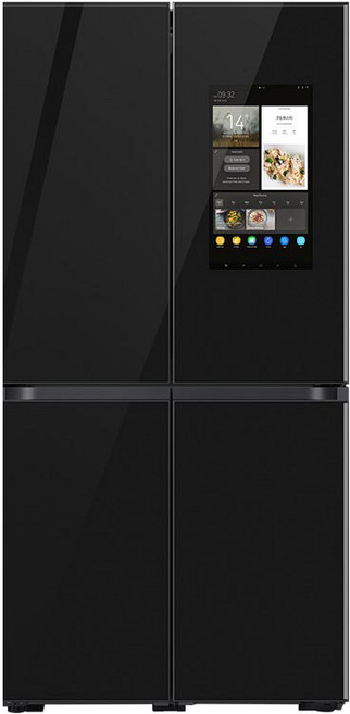 삼성전자 비스포크 4도어 프리스탠딩 패밀리허브 냉장고 859L 방문설치, 그램딥차콜, RF85T95H333C