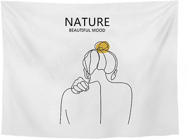 알럽홈 라이너 드로잉 심플 태피스트리, GT72