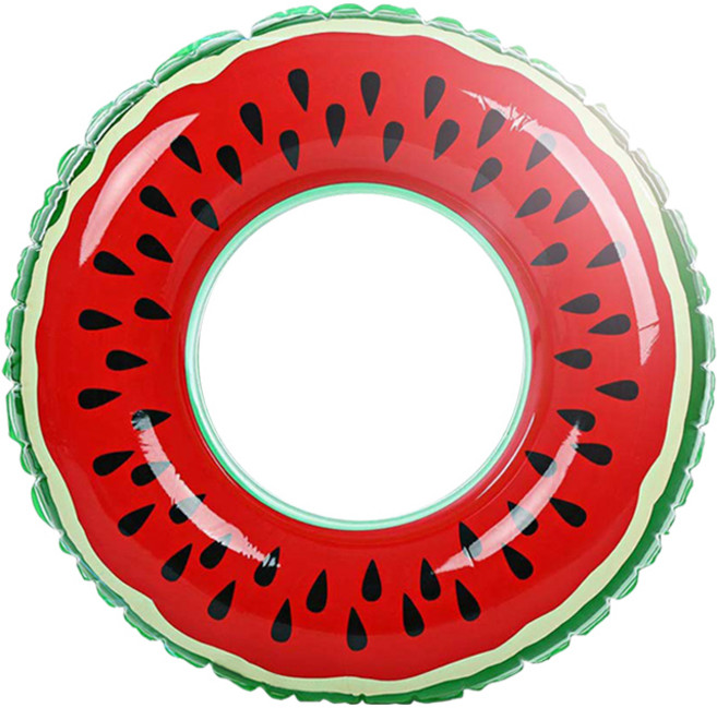 요이치 물놀이 튜브 60cm + 수리용 테이프, 수박, 1세트