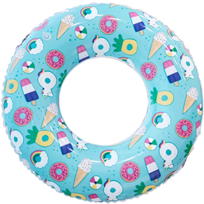 요이치 물놀이 튜브 60cm + 수리용 테이프, 아이스크림, 1세트