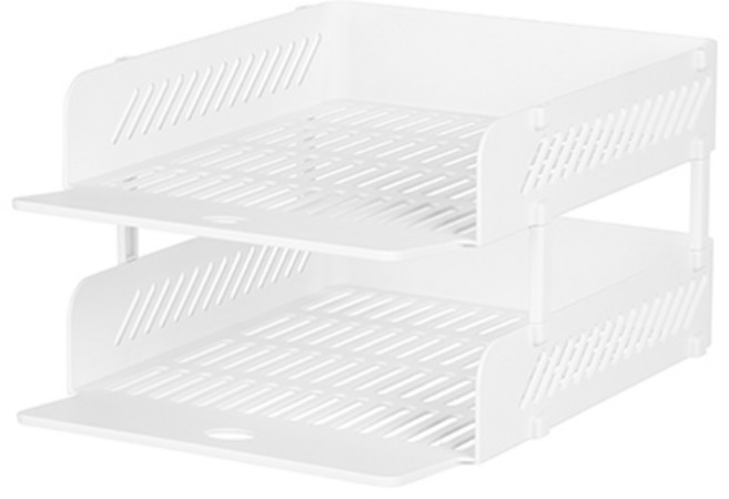 시스맥스 EL 2 서류받침, 화이트, 2단