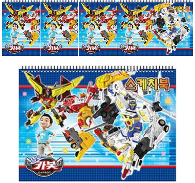 Seungil Note Hello Carbot 衝鋒戰士素描本 隨機出貨, 345 x 247 mm, 10張