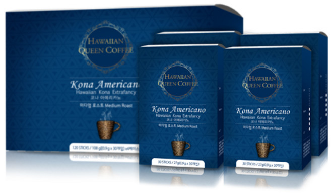 하와이안퀸커피 코나아메리카노 스틱커피, 900mg, 120개입, 1개