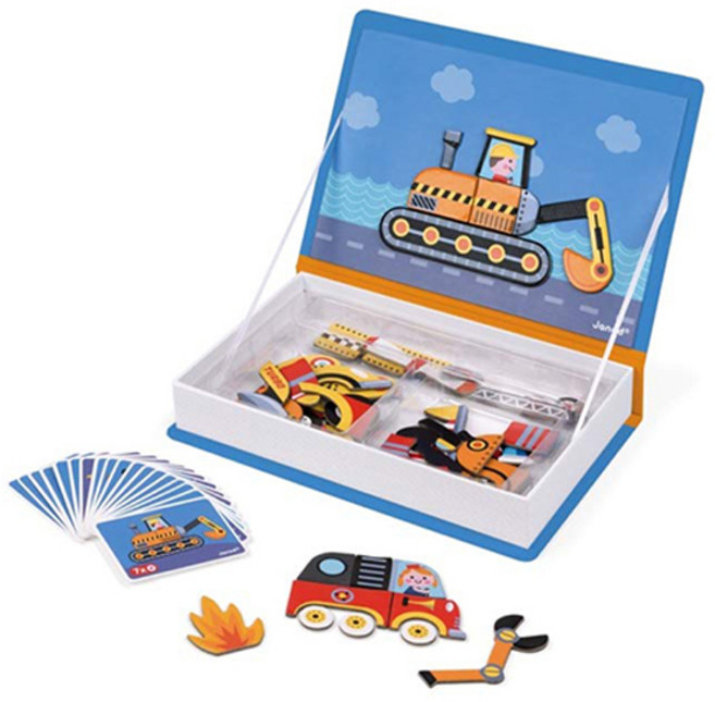 자노드 마그네틱북 부릉부릉 탈것들 18종 세트, 1세트, 50피스