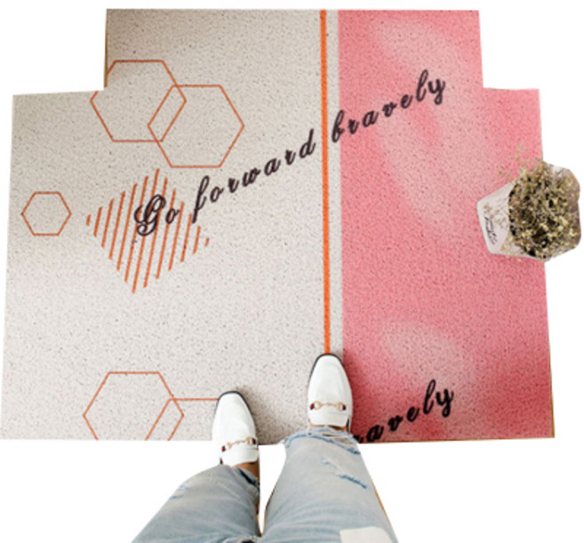 JCP 모던디자인 픽 홈발매트 L, 블록, 1개