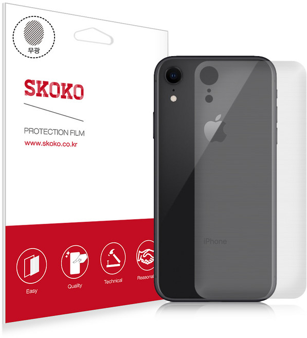 스코코 휴대폰 무광 후면 외부보호필름, 2개