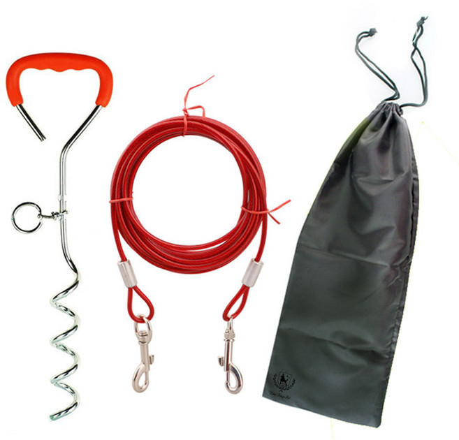 딩동펫 강아지 와이어 말뚝 세트, 블루, 1세트