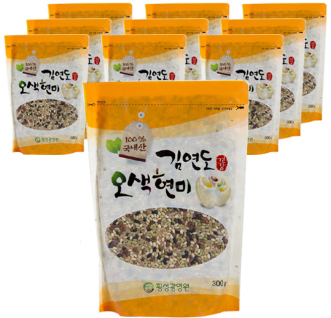 김연도 웰빙 오색현미, 300g, 10개