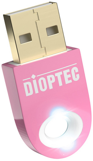 디옵텍 LED 블루투스 CSR 4.0 동글 APT-X, JUSTLINK BTD01-PK, 핑크, 1개