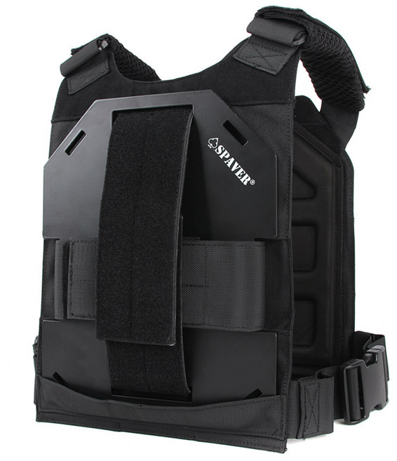 스페이버 아트 트레이닝 베스트 1.5kg + 중량판 3.58kg x 2p, 블랙