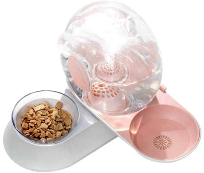 논다 달팽이 자동 급수 급식기, 핑크, 1개