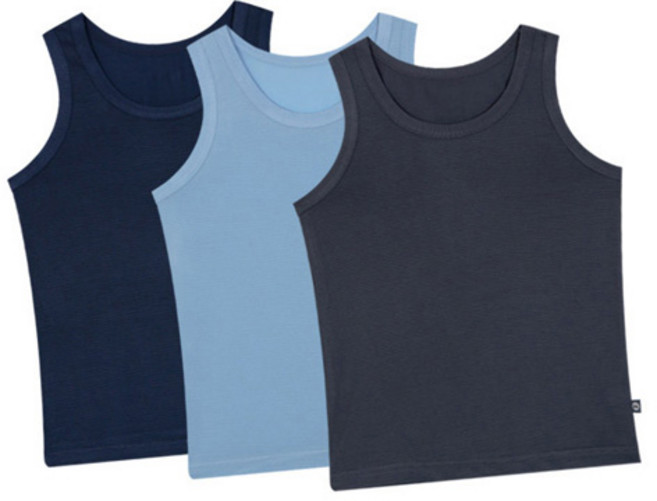 엠알키즈 남아용 쥬크로 인견 런닝 3종 세트