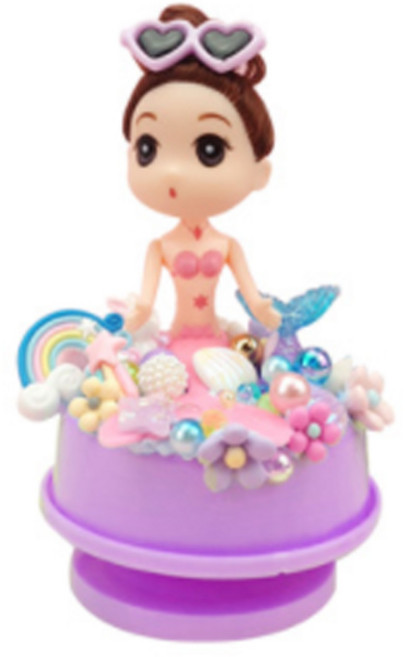 인어공주 인테리어 오르골 만들기 DIY 세트, 핑크(랜덤발송)