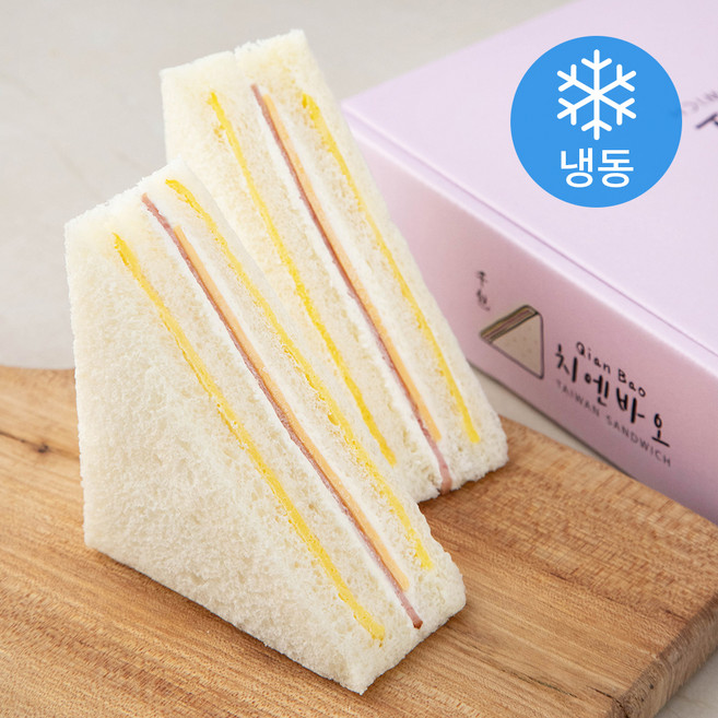치엔바오 대만식 햄치즈샌드 (냉동), 78g, 8개입, 1개