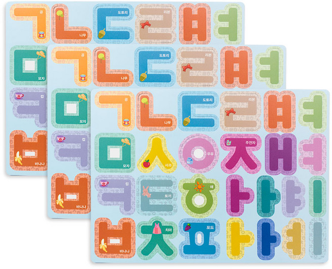 비앤씨 아이와 자석놀이 한글, 3개, 26피스