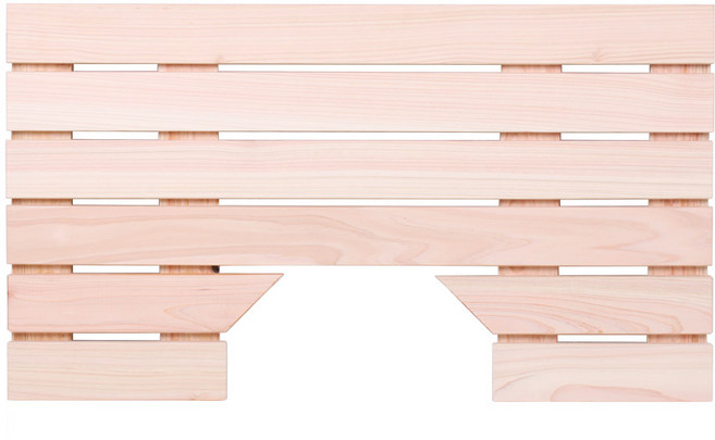 안스하우스 싸고좋은 편백발판 홈형 60 x 38 x 3 cm, 혼합색상, 1개