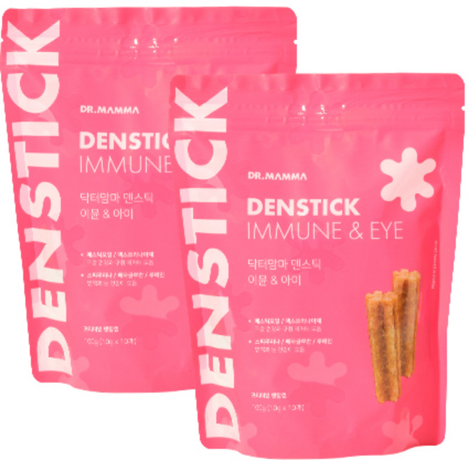 닥터맘마 이뮨 앤 아이 강아지 덴탈껌, 2개