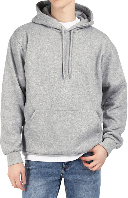 다꾸앙 남녀공용 깡 무지 오버핏 핫트랙 기모 보온 후드 티셔츠 C07K9 th2160