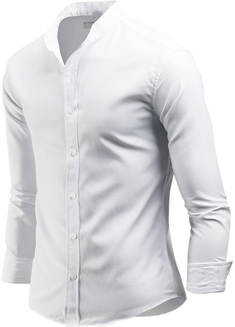 다꾸앙 남성용 마인 차이나 솔리드 긴팔 셔츠 C07D14_ss2146