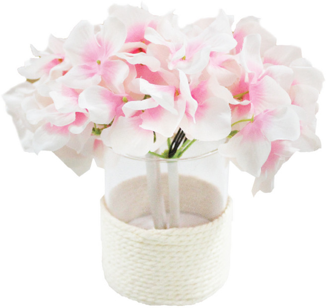 비아케이스튜디오 수국 LED 무드등, 핑크