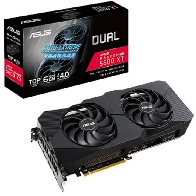 에이수스 DUAL 라데온 RX 5600 XT T6G EVO D6 6GB 대원CTS 그래픽카드, DUAL-RX5600XT-T6G-EVO