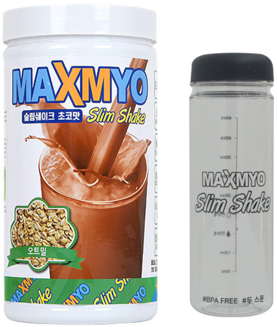 맥스마이오 슬림 쉐이크 오트밀 800g + 전용보틀, 1세트