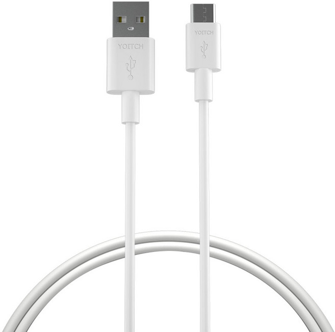 요이치 C타입 고속 충전 케이블, 200cm, 화이트, 1개