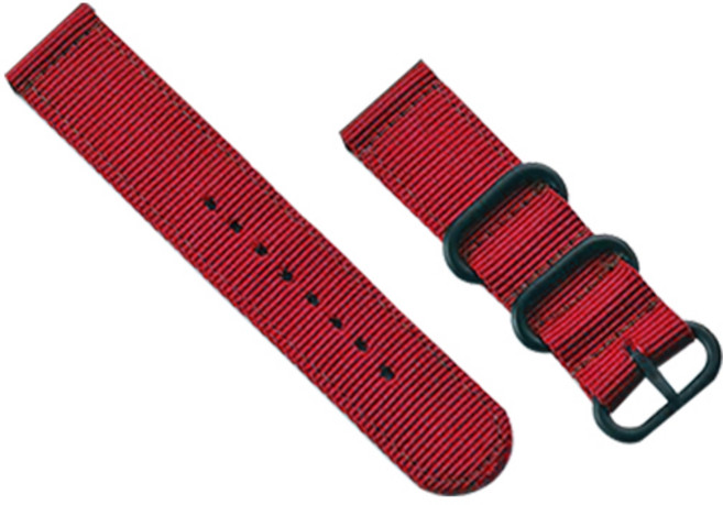 VICHELLE Galaxy S2 織物運動錶帶（可交互使用 44 毫米）, 紅色的, 1個
