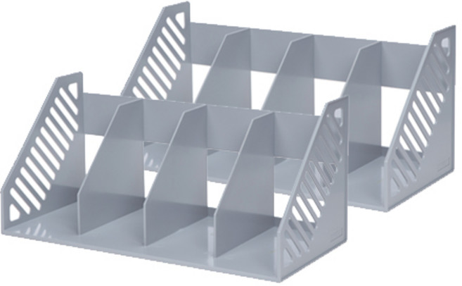 시스맥스 4단 책꽂이 2p, COOLGRAY, 1세트