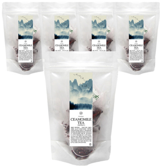 한국유기농 캐모마일차 티백, 1g, 10개입, 5개