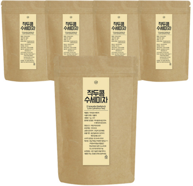 작두콩 수세미차, 1g, 10개입, 5개