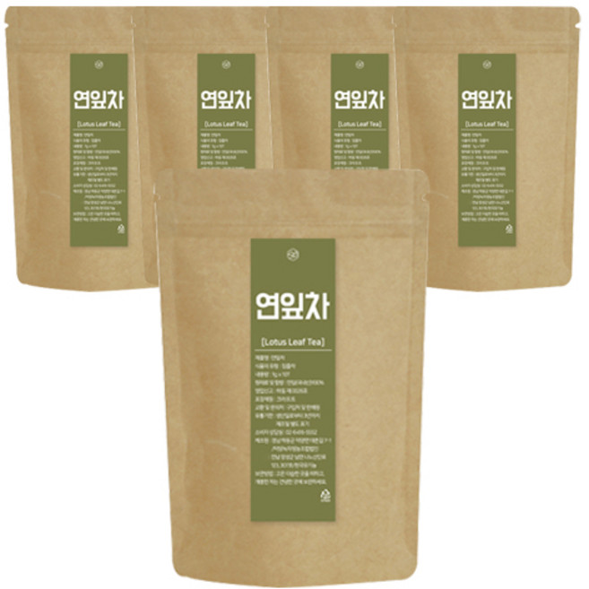 한국유기농 연잎차 티백, 1g, 10개입, 5개