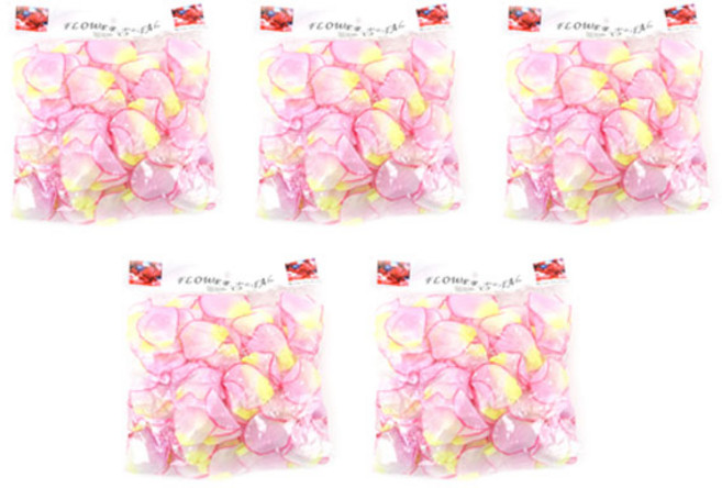 파티해 플라워샤워 이벤트꽃잎, 라벤더, 5세트