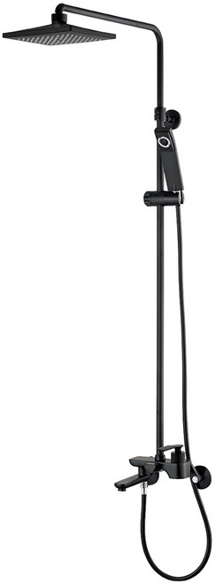두진 하모니 프리미엄 욕실 해바라기 레인 샤워기 DB6090, 1개, 블랙