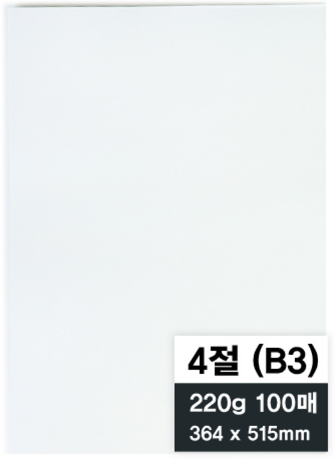 영아트 모조지 220g, 4절, 100개