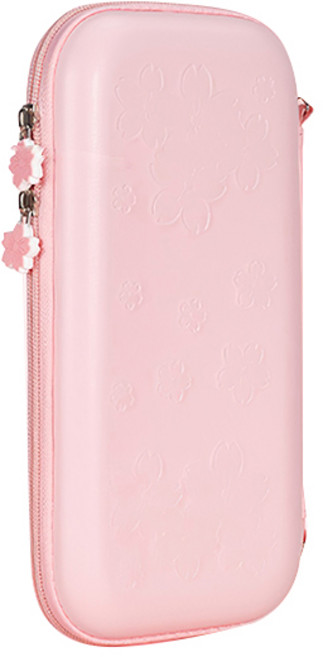 호후 닌텐도 스위치 PU 하드 스크래치방지 휴대용 파우치 핑크, 1개