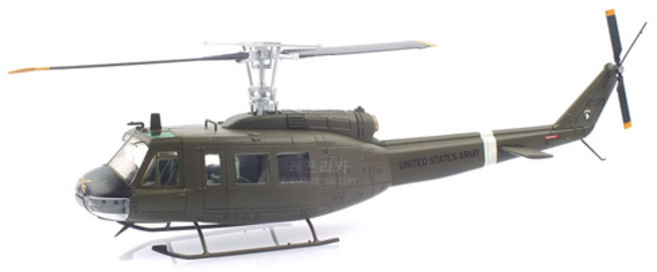 에어포스1 벨 UH-1H 이로쿼이 휴이 다목적 헬리콥터 다이캐스트 1/48 AFO265093, 혼합색상, 1개
