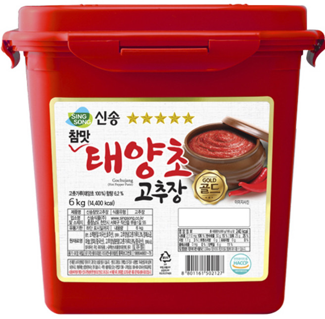 신송 참맛 고추장, 6kg, 1개