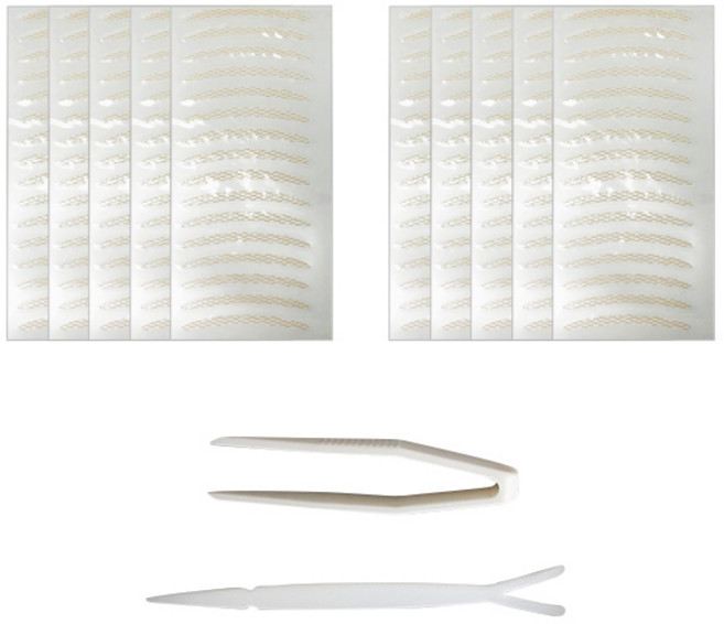 다크니스 레이스 쌍꺼풀 테이프 일반형 80회분, 베이지, 10세트