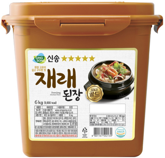 신송 재래된장, 6kg, 1개